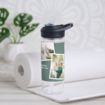 Moderne Mehrfamilienfamilie in Grün, einfache Foto Trinkflasche<br><div class="desc">Modernes,  stilvolles Mehrfamilienhaus mit Foto. Die Farbe Weiß kann geändert werden.</div>