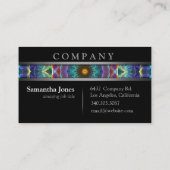 Moderne MehrfarbenMandala Visitenkarte (Rückseite)