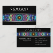 Moderne MehrfarbenMandala Visitenkarte (Vorne/Hinten)