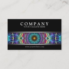 Moderne MehrfarbenMandala Visitenkarte