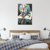 Moderne mehrfarbige Akryline Shakespeare Print Leinwanddruck (Insitu (Schlafzimmer))