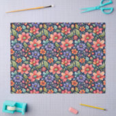 Moderne mehrfarbige Blumen Seidenpapier (Basteln)