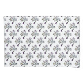 Moderne, mehrfarbige Blumenbeete Kissenbezug (Vorderseite-Links)