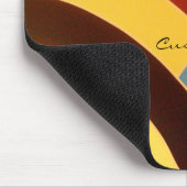 Moderne mehrfarbige Chevrons Thunder_Cove Mousepad (Ecke)