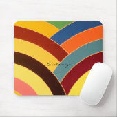 Moderne mehrfarbige Chevrons Thunder_Cove Mousepad (Mit Mouse)