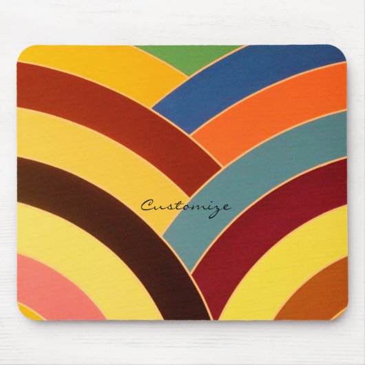 Moderne mehrfarbige Chevrons Thunder_Cove Mousepad (Vorne)