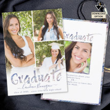 Moderne mehrfarbige Fotocollage für den Abitur