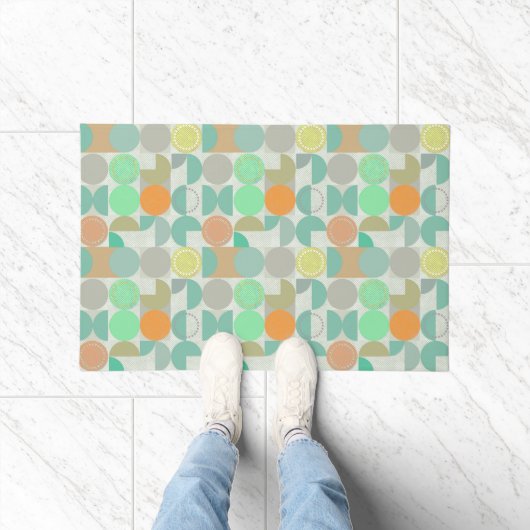 Moderne, mehrfarbige geometrische fußmatte (Indoor)