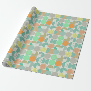 Moderne, mehrfarbige geometrische geschenkpapier