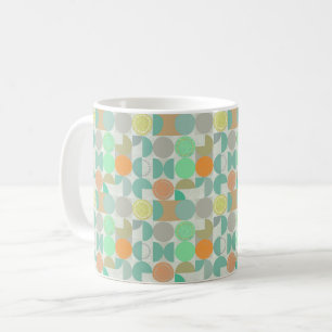 Moderne, mehrfarbige geometrische kaffeetasse