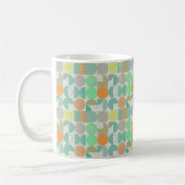 Moderne, mehrfarbige geometrische kaffeetasse (Links)