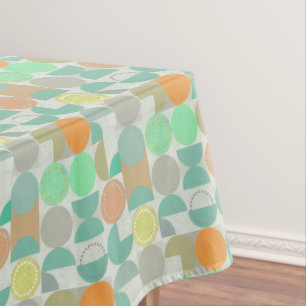 Moderne, mehrfarbige geometrische tischdecke