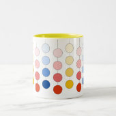 Moderne mehrfarbige Hangzirkel Zweifarbige Tasse (Mittel)