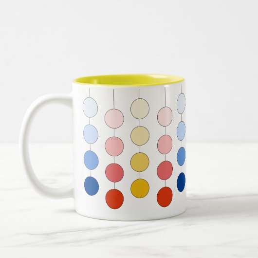 Moderne mehrfarbige Hangzirkel Zweifarbige Tasse (Links)