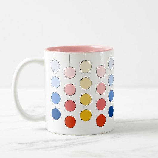 Moderne mehrfarbige Hangzirkel Zweifarbige Tasse (Links)