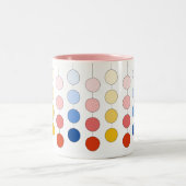 Moderne mehrfarbige Hangzirkel Zweifarbige Tasse (Mittel)