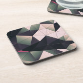 Moderne mehrfarbige Polygone - harte Untersetzer (Linke Seite)