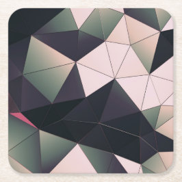 Moderne mehrfarbige Polygone Papier-Untersetzer Rechteckiger Pappuntersetzer