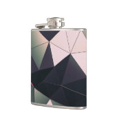 Moderne mehrfarbige Polygons-Bar Flachmann (Links)