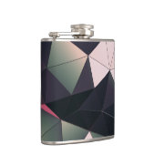 Moderne mehrfarbige Polygons-Bar Flachmann (Rechts)