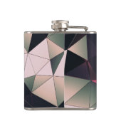 Moderne mehrfarbige Polygons-Bar Flachmann (Rückseite)