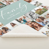 Moderne, mehrfarbige Schriftfamilie mit blauen Fot Sherpadecke (3/4)