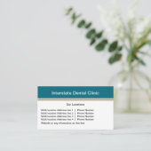 Moderne Mehrplatzstandorte - Business Cards Visitenkarte (Stehend Vorderseite)