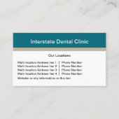 Moderne Mehrplatzstandorte - Business Cards Visitenkarte (Vorderseite)