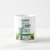 Moderne mehrstöckige Häuser zeitgenössische Heimat Kaffeetasse (Mittel)
