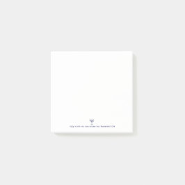 Moderne Menorah Blessing Blue White Gold Graphic Post-it Klebezettel