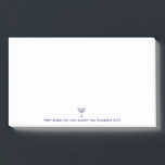 Moderne Menorah Blessing Blue White Gold Graphic Post-it Klebezettel<br><div class="desc">Moderne Menorah Segen Blue White Gold Grafik. Menorah Notizen. Marine,  weiß,  Gold. Hebräisch,  jüdisch,  religiöser Kerzenhalter,  Menorah. Übertragbar und anpassbar. Nr. 6:24 "י ה dich ה segnen und dich bewachen"</div>