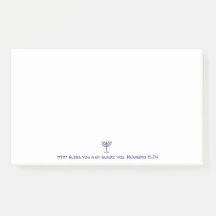 Moderne Menorah Blessing Blue White Gold Graphic