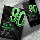 Moderne Mens 90. Geburtstagsfeier Einladung