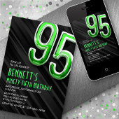 Moderne Mens 95. Geburtstagsfeier Einladung
