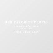 Moderne Menschen, die Mirror Decal hochheiraten Fensteraufkleber (Blatt)