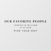 Moderne Menschen, die Mirror Decal hochheiraten Fensteraufkleber (Blatt)