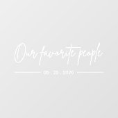 Moderne Menschen, die Mirror Decal hochheiraten Fensteraufkleber (Blatt)