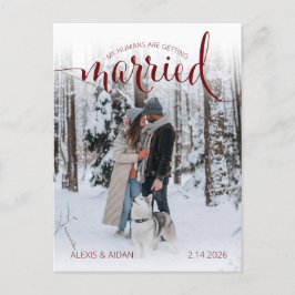 Moderne Menschen verheiratet Foto  Verlobung Postkarte