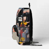 Moderne Menschenmenge Kunstprint Cut Sew Tasche (Rechts)