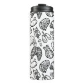 Moderne menschliche Anatomie-Biologie Skizze für b Thermosbecher (Vorderseite)