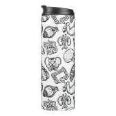 Moderne menschliche Anatomie-Biologie Skizze für b Thermosbecher (Nach rechts gedreht)