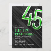 Moderne Mensl 45. Geburtstagseinladung Einladung (Vorderseite)