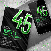 Moderne Mensl 45. Geburtstagseinladung Einladung