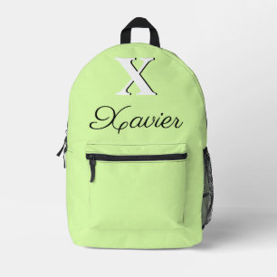 Moderne Menthol Monogram Bedruckter Rucksack