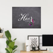 Moderne Menuboard-Friseur Poster (Heimbüro)