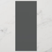 Moderne Menükarte // Posh Petals // Vanilla (Rückseite)