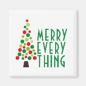 Moderne Meran Alles Urlaubsbaum Magnet (Vorne)