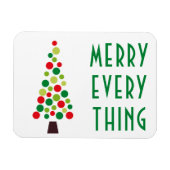 Moderne Meran Alles Urlaubsbaum Magnet (Horizontal)