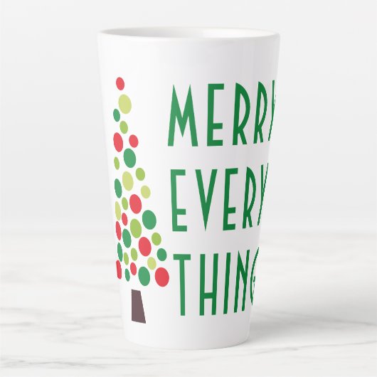 Moderne Meran Alles Urlaubsbaum Milchtasse (Vorderseite)