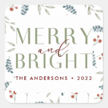 Moderne Merbright Weihnachten Botanische Familie